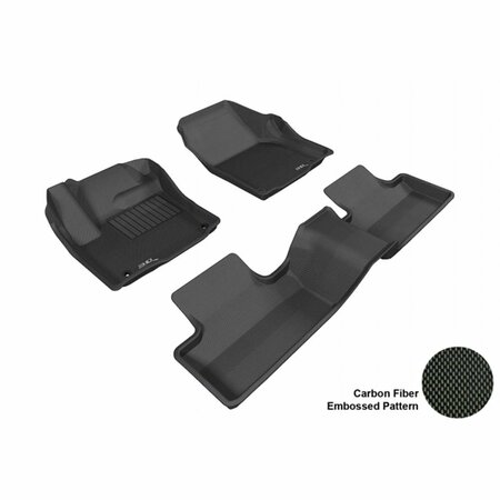 3D MAXPIDER LAND ROVER RANGE ROVER EVOQUE 2012-2013 KAGU BLACK R1 R2 Floor Mat L1LR00601509